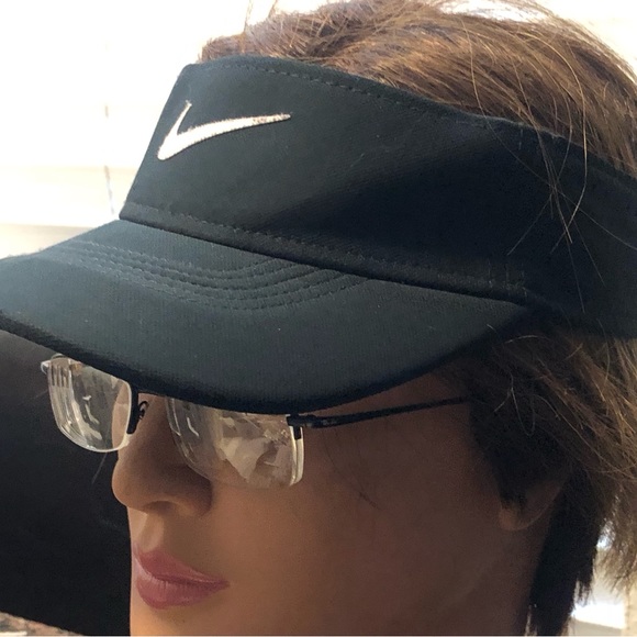 Nike Adult Unisex Performance Sports Dri-Fit Swoosh Adjustable Visor - Picture 13 of 16